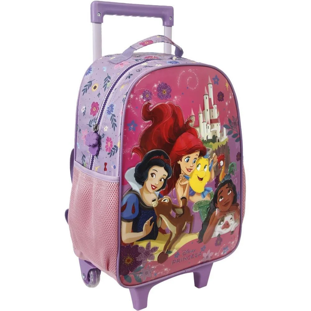 Mochila Infantil Com Rodinha Princesas X Xeryus - imagem 3