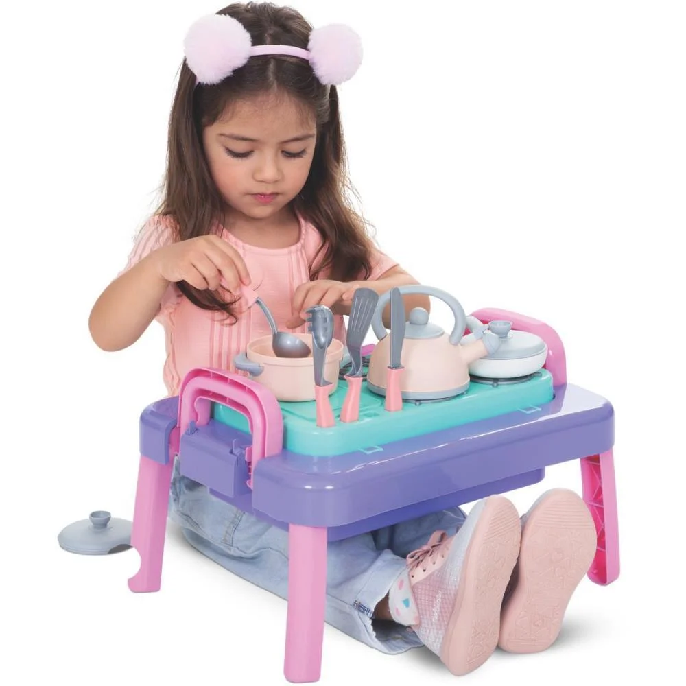 Brincando De Casinha Mesinha Baby Gourmet Charmosa Merco Toys - imagem 7