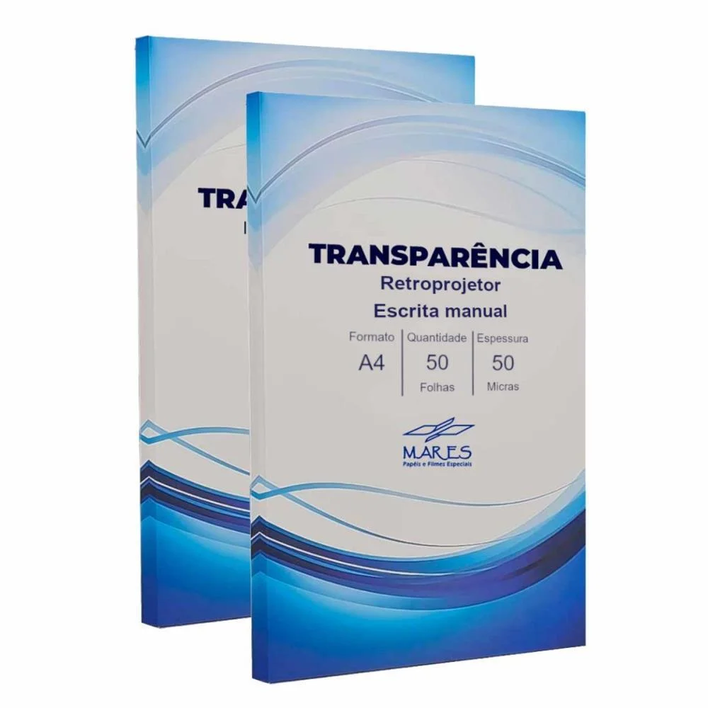 Transparencia Inkjet A4 P/Retroprojetor 50 Micras Mares (Cx.c/50) - imagem 2