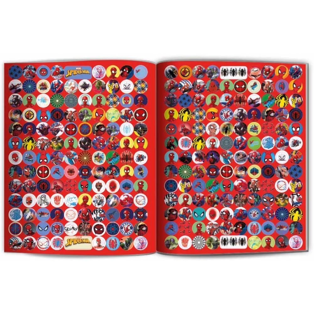Livro Com Adesivos Homem Aranha 40P C/500Adesivos Culturama - imagem 4