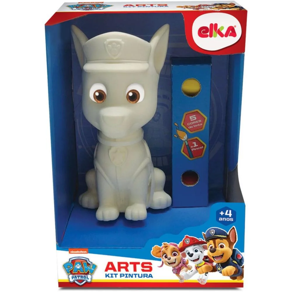 Boneco E Personagem Chase Arts Kit Pintura Guache Elka - imagem 5