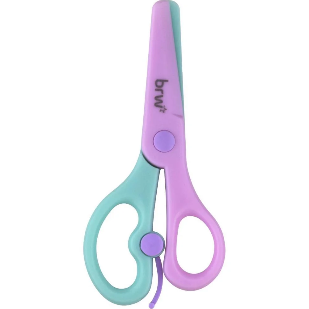Tesoura Escolar Com Mola Sem Lamina 13Cm (S) Brw C/ 12 Unidades - imagem 5