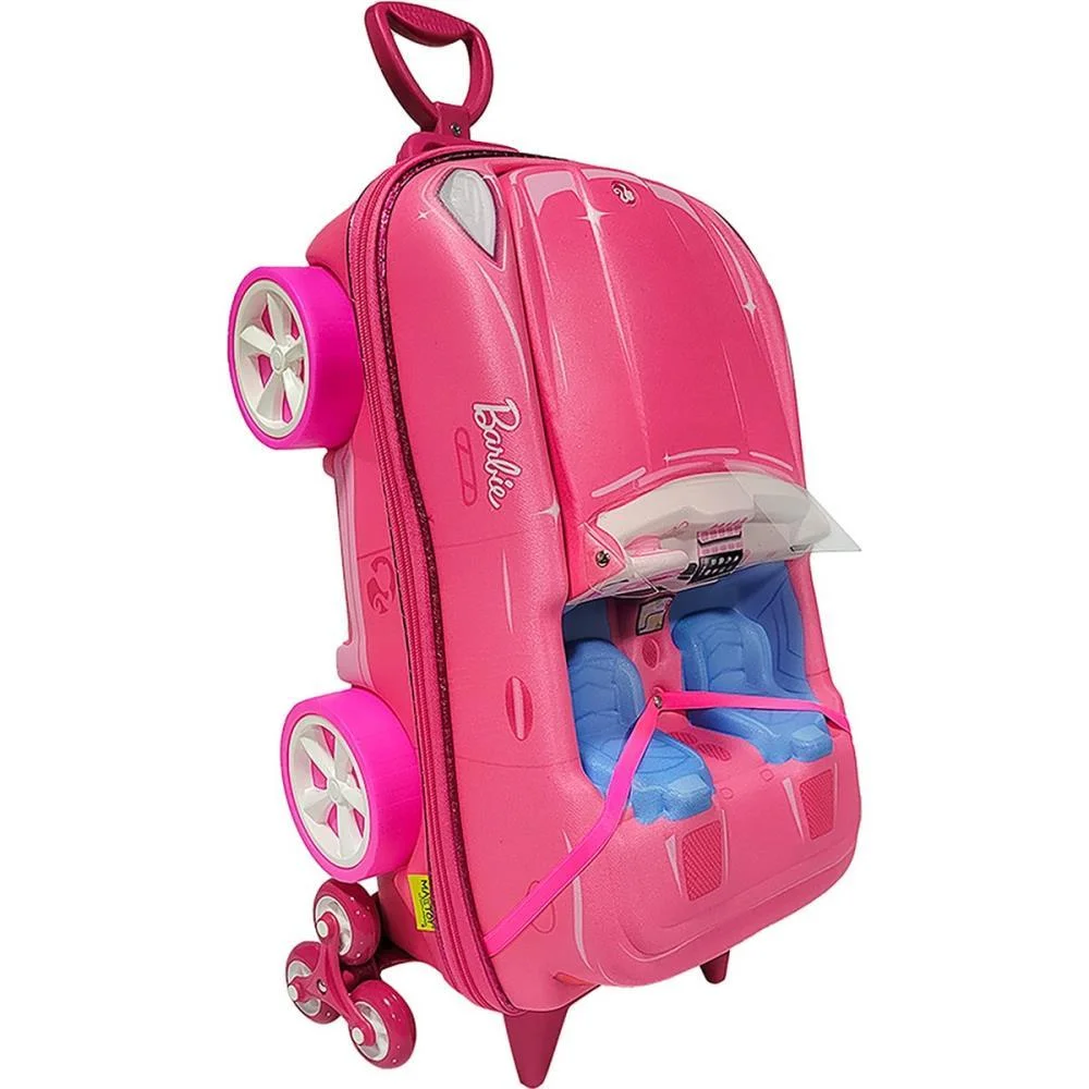 Mochila Infantil Com Rodinha Barbie Conversivel Maxtoy - imagem 5