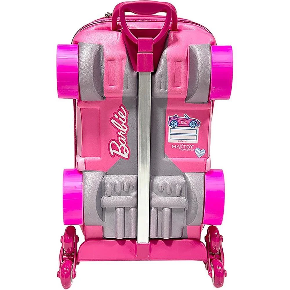 Mochila Infantil Com Rodinha Barbie Conversivel Maxtoy - imagem 9