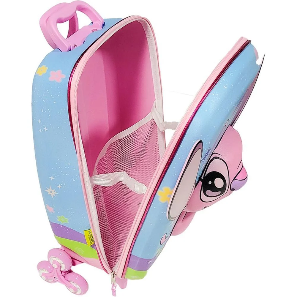 Mochila Infantil Com Rodinha Stitch Angel Maxtoy - imagem 7
