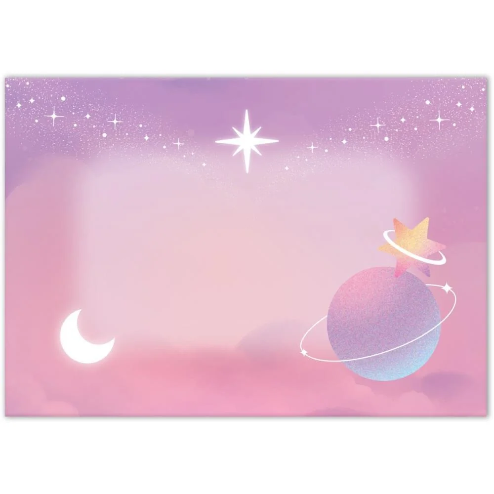 Papel De Carta Decorado Cosmos 90G C/Envelope Foroni (Cx C/30) - imagem 3