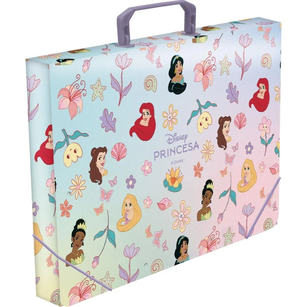 Maleta Plastica Com Alca Decor Princesas 40Mm Dac - imagem 3