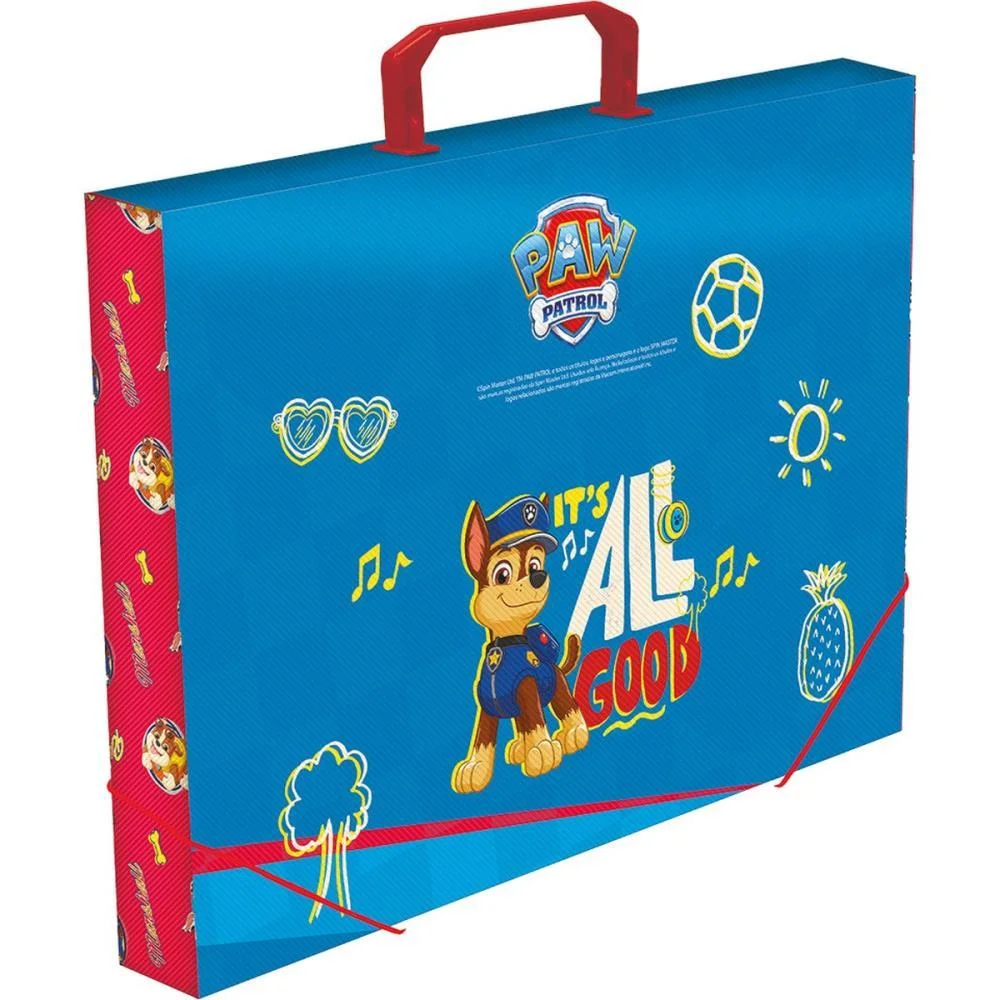 Maleta Plastica Com Alca Decor Patrulha Canina Masc 40Mm Dac - imagem 3