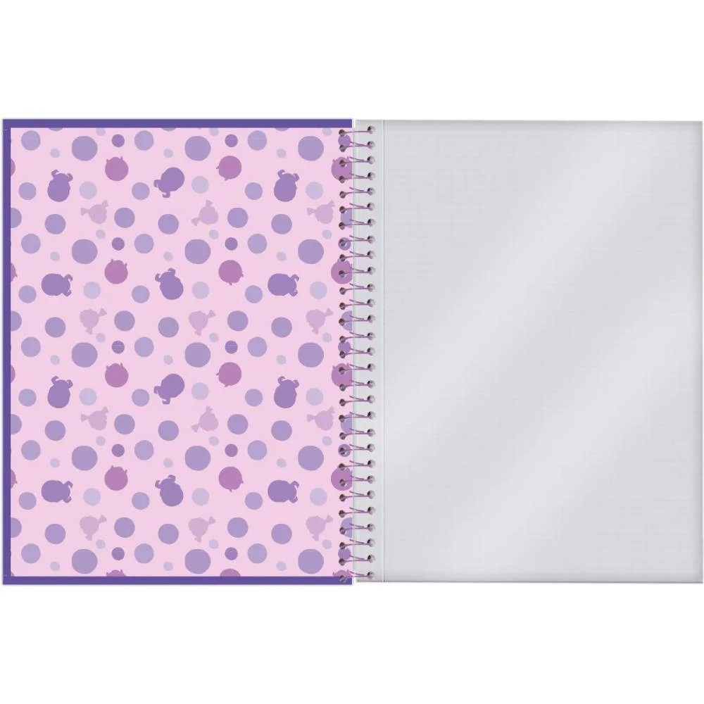 Papel De Carta Decorado Monstros S. A. Caderno Cd.80F Foroni (Pct.c/04) - imagem 4