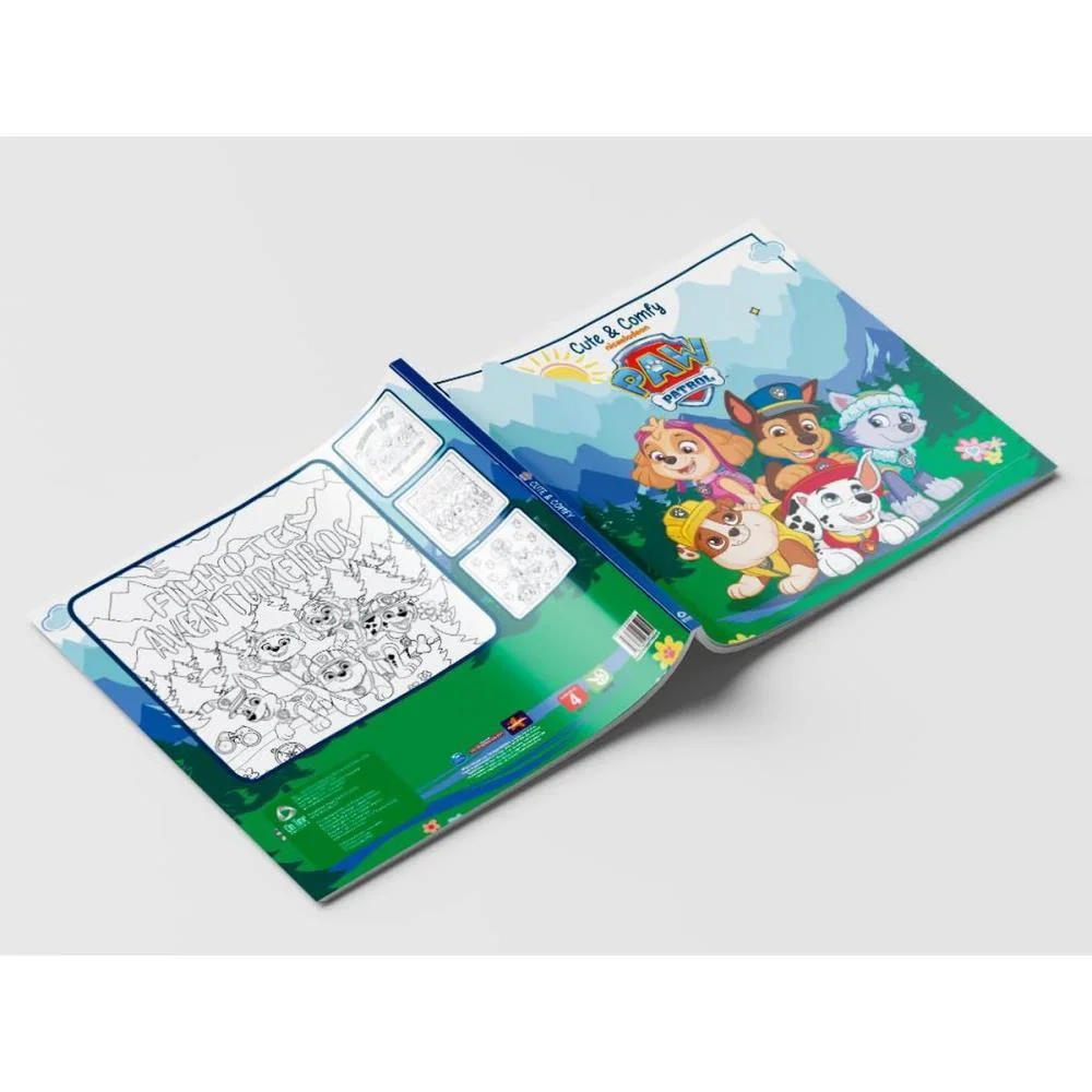 Livro Infantil Colorir Cute E Comfy Patrulha Canina Online Editora - imagem 4