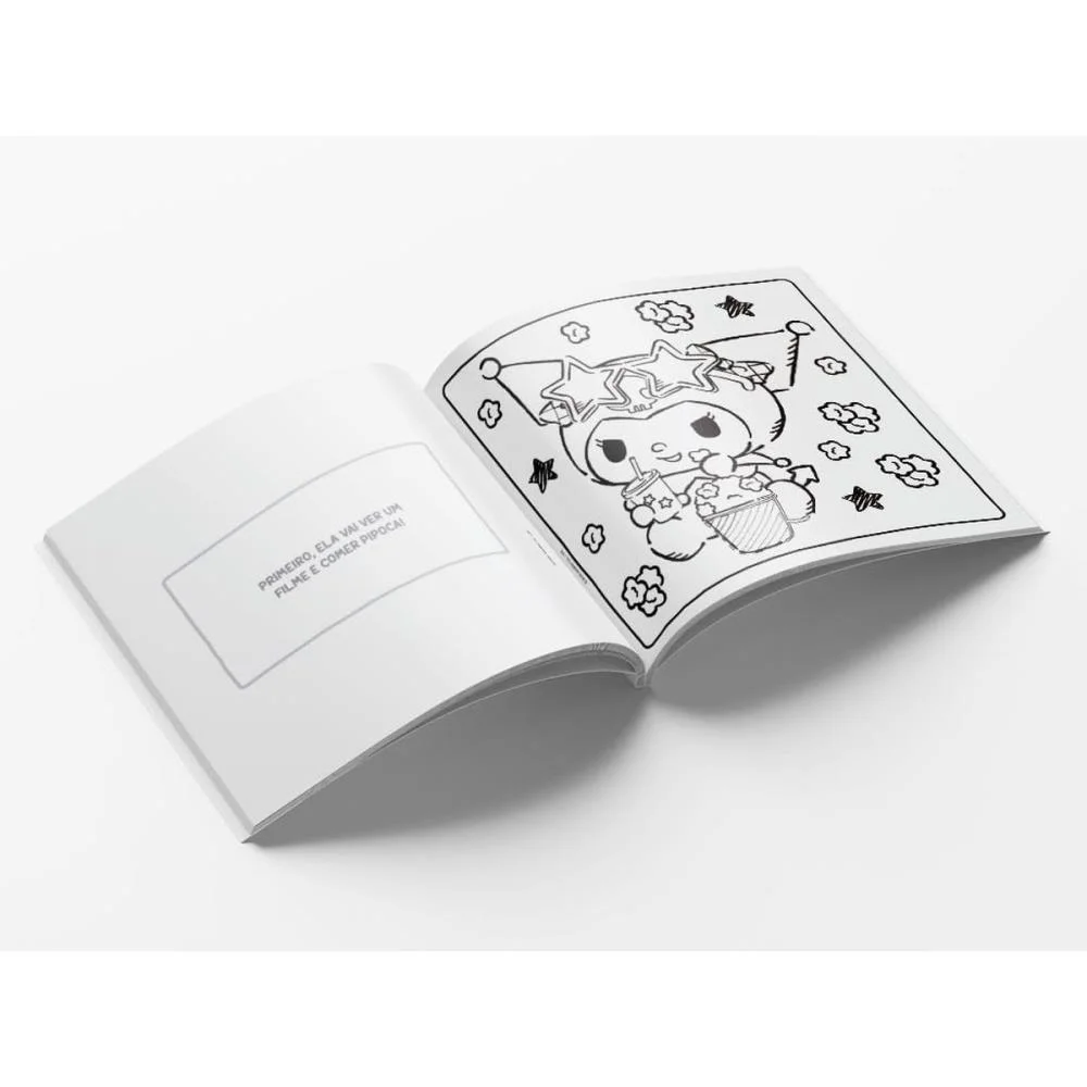 Livro Infantil Colorir Cute E Comfy Kuromi Online Editora - imagem 3