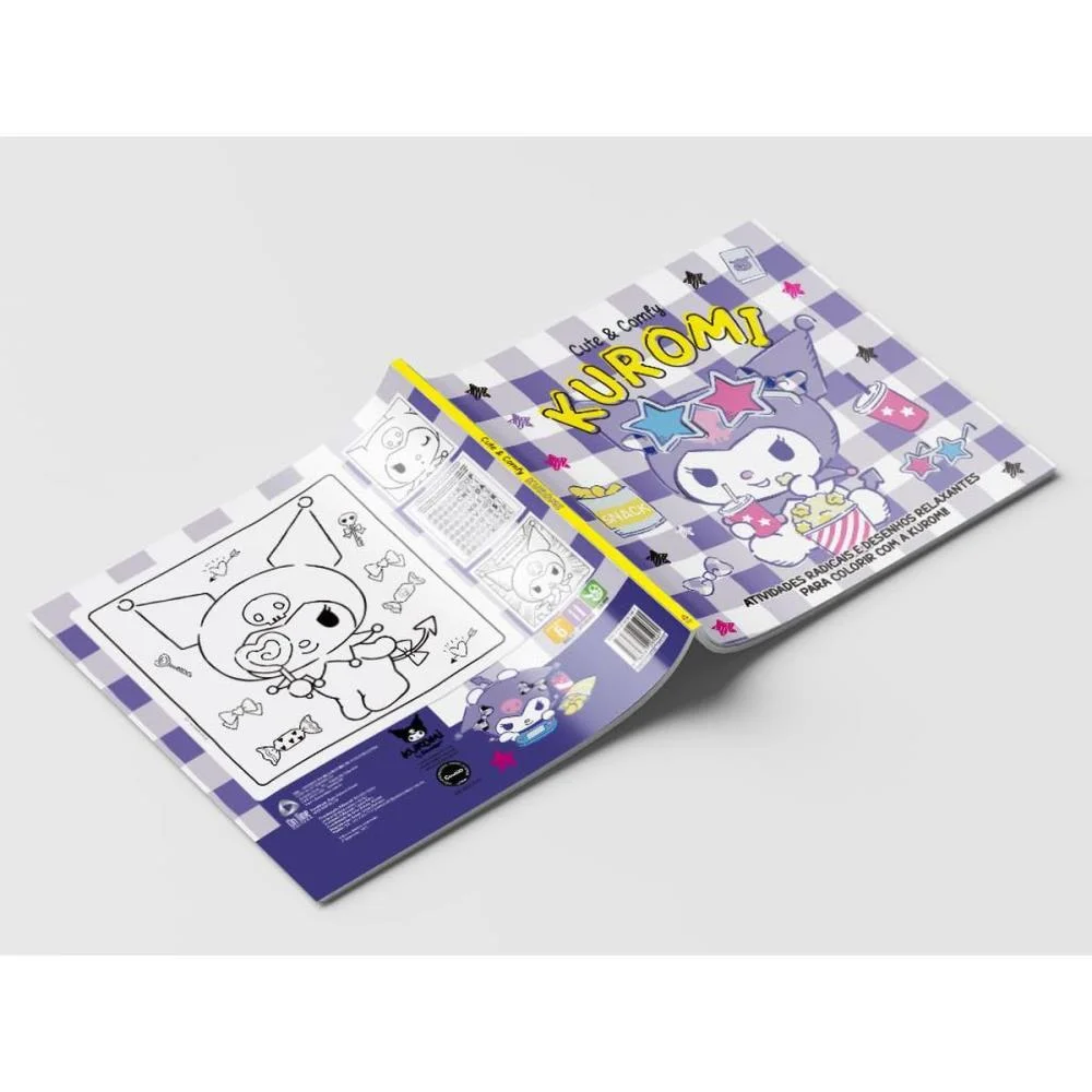 Livro Infantil Colorir Cute E Comfy Kuromi Online Editora - imagem 4