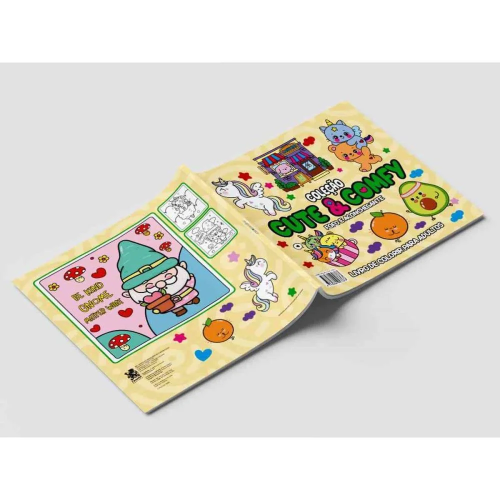 Livro De Colorir Cute E Comfy C/12Canetas Online Editora - imagem 4