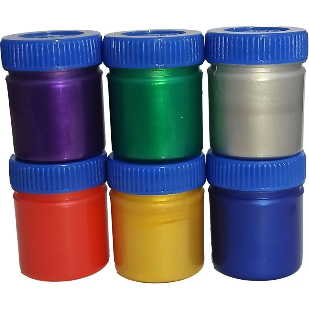 Tinta Guache 015Ml Giotto 6 Cores Metalicas Canson - imagem 4