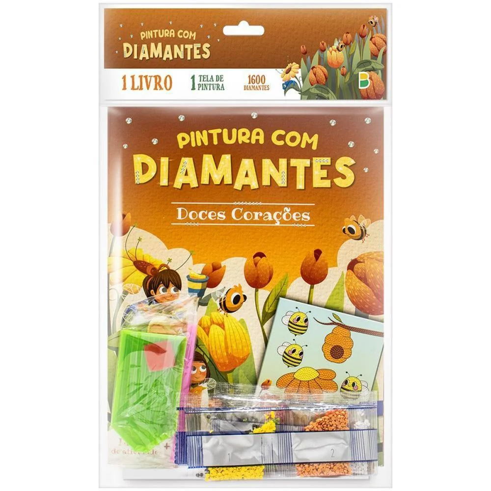 Livro Com Adesivos Pintura C/Diamantes Doces Cora Todolivro - imagem 2