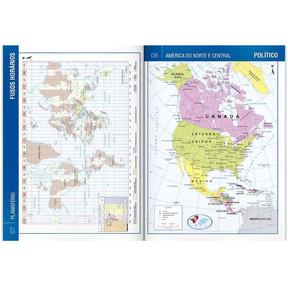 Livro Atlas Geografico Escolar 20X27 68Pg Todolivro - imagem 5