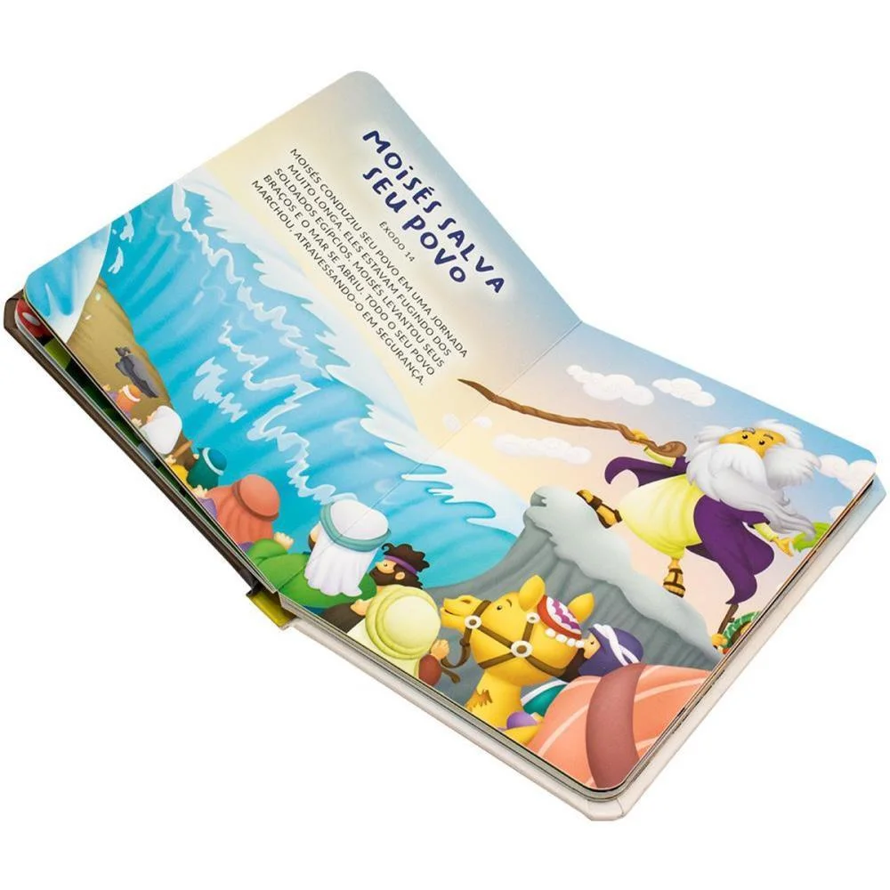 Livro Infantil Ilustrado Biblia Pequeninos Cd 14,8X19,3 Todolivro - imagem 4