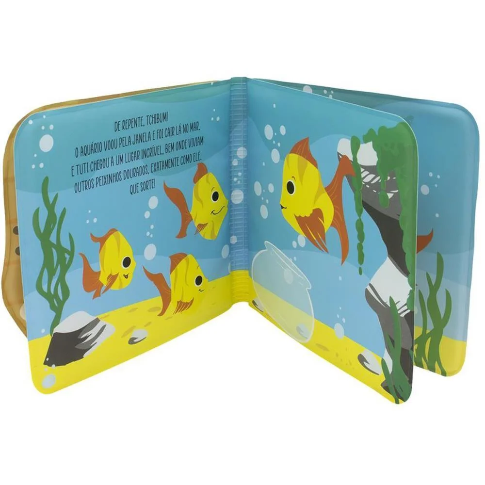 Livro Para Banho Amiguinhos Do Mar 16X14Cm 6Pag Todolivro - imagem 4