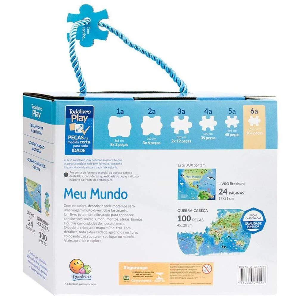 Livro De Atividades Todolivro Play Q.c Meu Mundo Todolivro - imagem 5