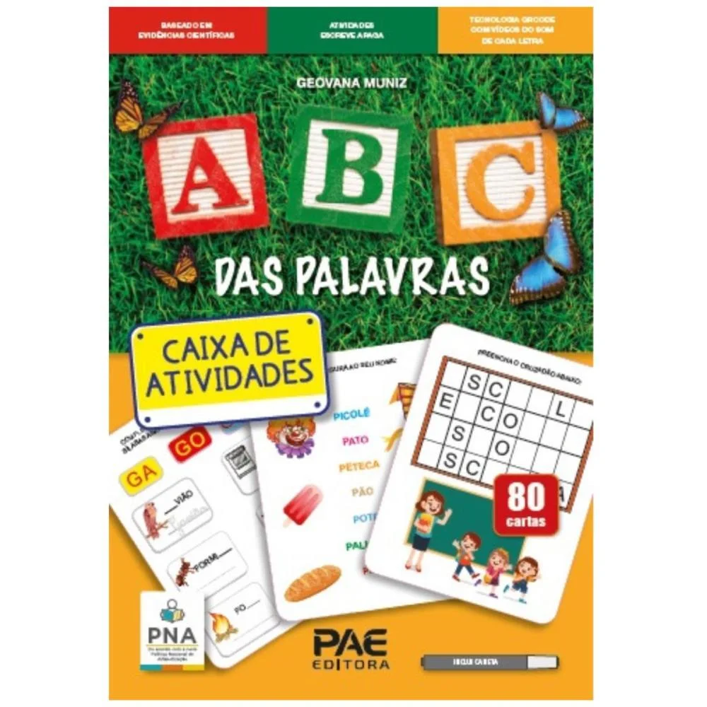 Livro Pedagogico Abc Das Palavras 16X23 80 Ativ Pae Editora - imagem 2
