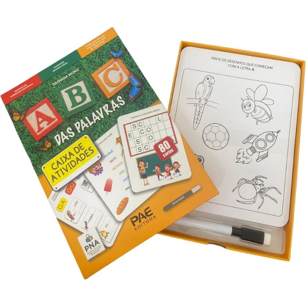 Livro Pedagogico Abc Das Palavras 16X23 80 Ativ Pae Editora - imagem 3