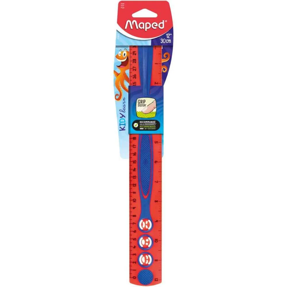 Regua De Poliestireno Kidy Learn 30Cm 12Pol. Maped (Blister) - imagem 3