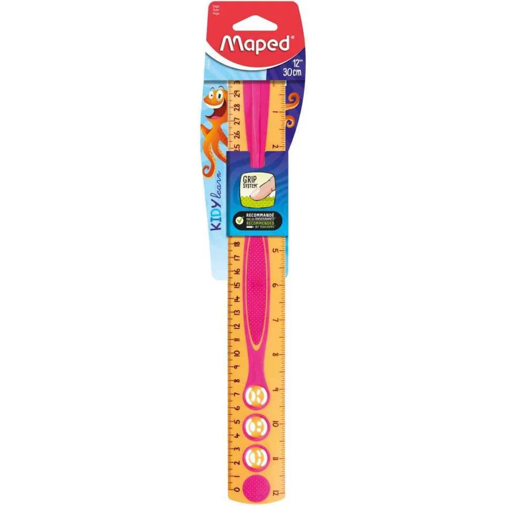 Regua De Poliestireno Kidy Learn 30Cm 12Pol. Maped (Blister) - imagem 6