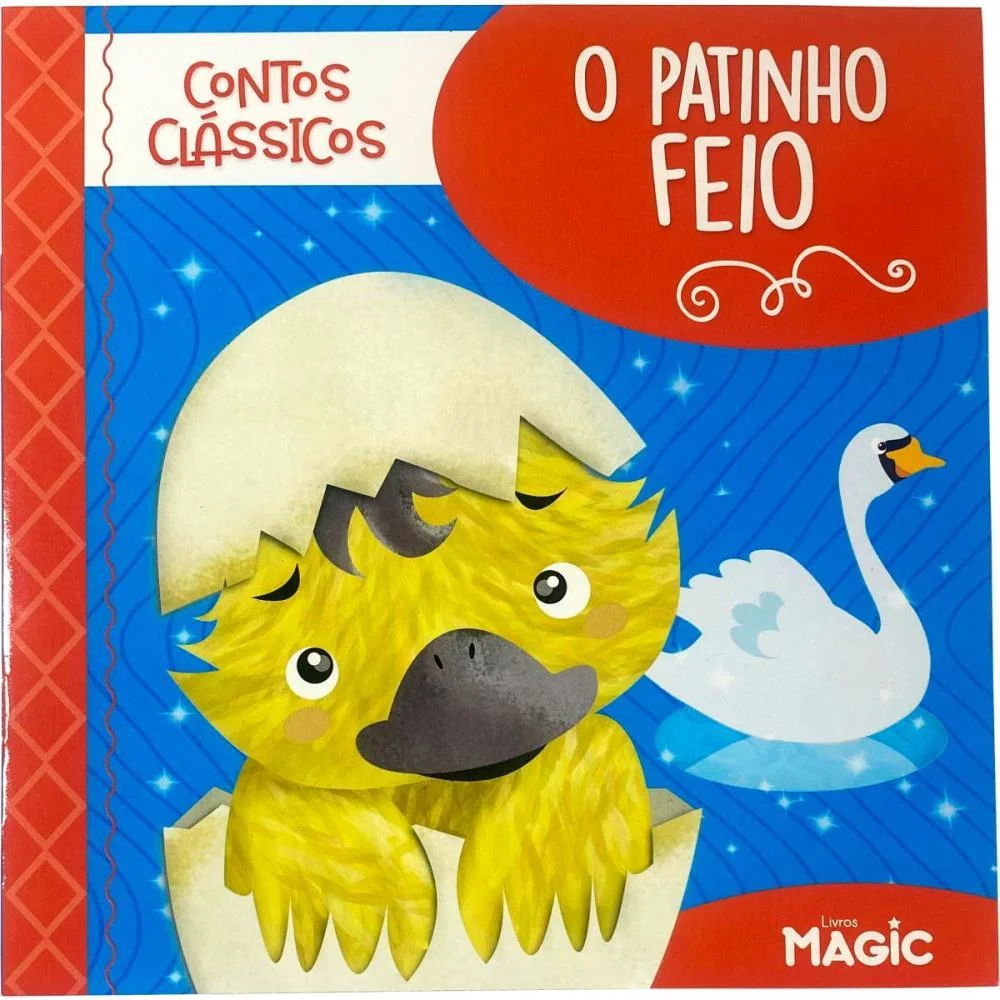 Livro Infantil Ilustrado O Patinho Feio 12Pgs 20X20Cm Magic Kids - imagem 4