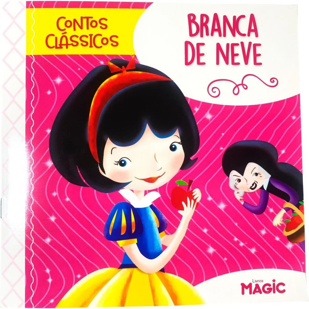 Livro Infantil Ilustrado Branca De Neve 12Pgs 20X20Cm Magic Kids - imagem 4