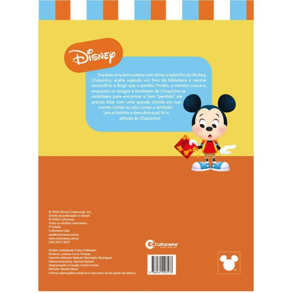 Livro Infantil Ilustrado Disney Hora De Falar A Verdade Culturama - imagem 5