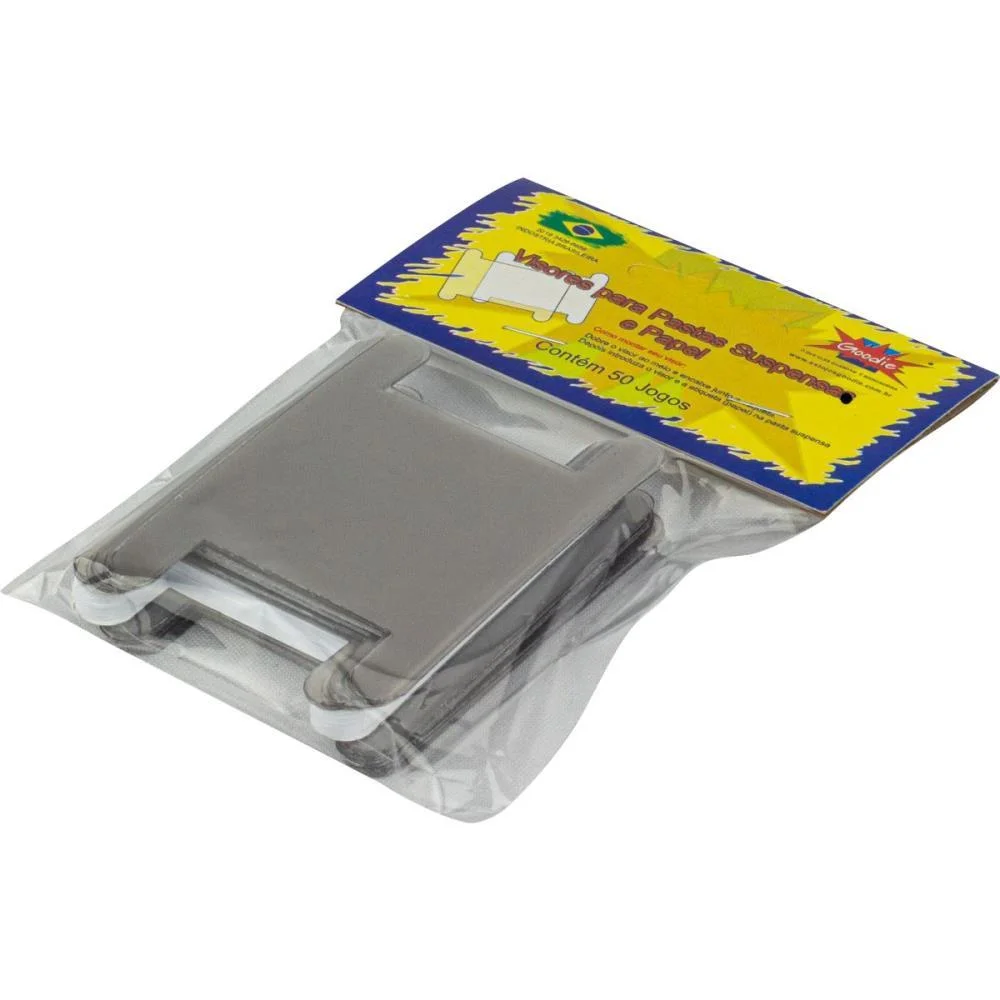 Visor Para Pasta Suspensa Visor Cristal+Etiqueta C/50J Goodie (Pct.c/50) - imagem 2