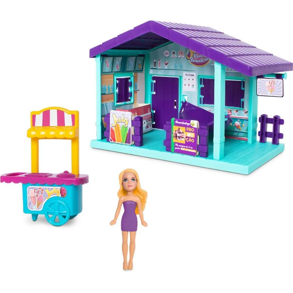 Cenario Tematico (Playset) Judy Doce Sorveteria Samba Toys - imagem 3
