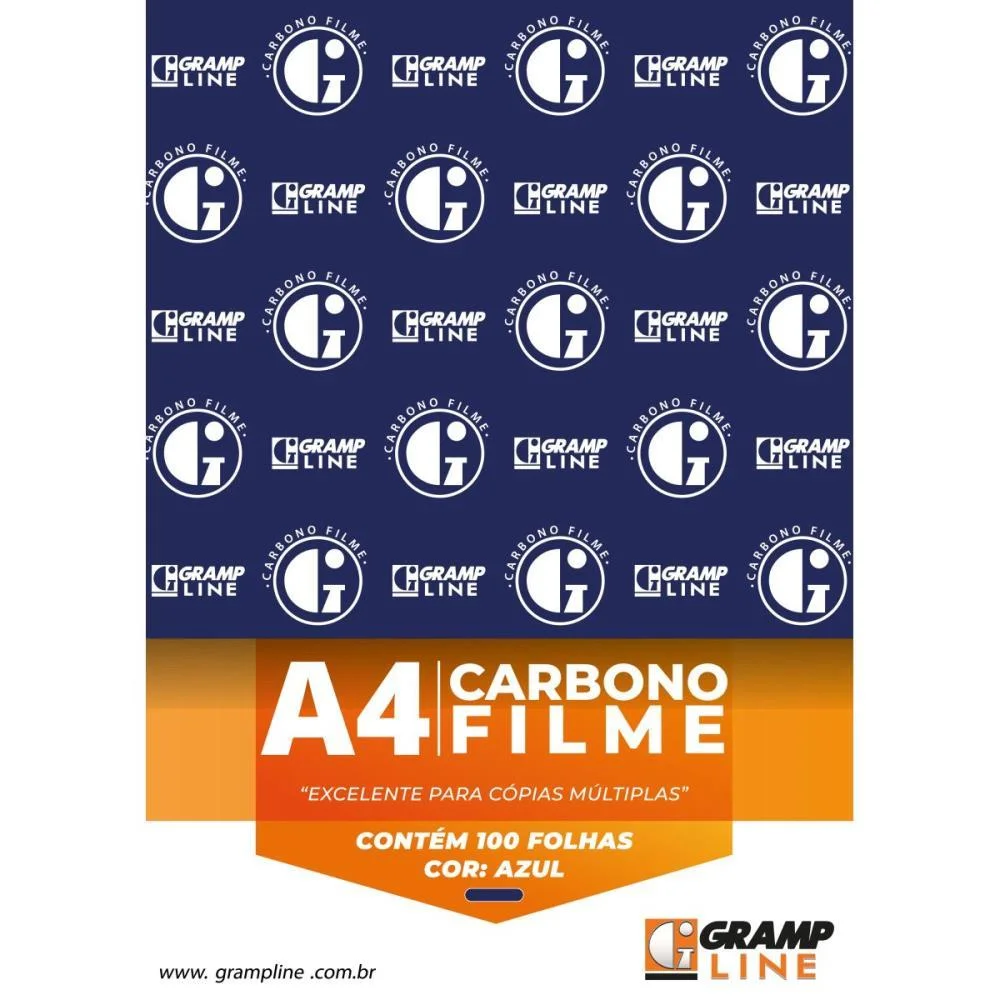 Papel Carbono Para Lapis Filme Azul A-4 Gramp Line (Cx.c/100) - imagem 7