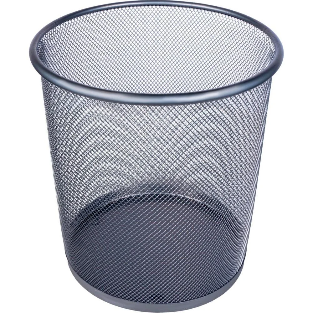 Lixeira Para Escritorio Aramado 8,5L Prata Yins - imagem 4