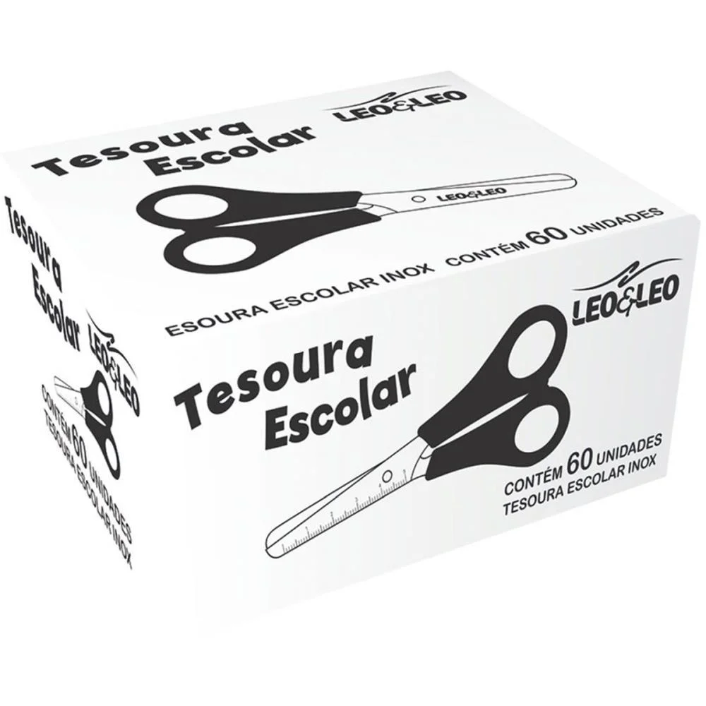 Tesoura Escolar Black 13Cm Leonora (Cx.c/60) - imagem 4
