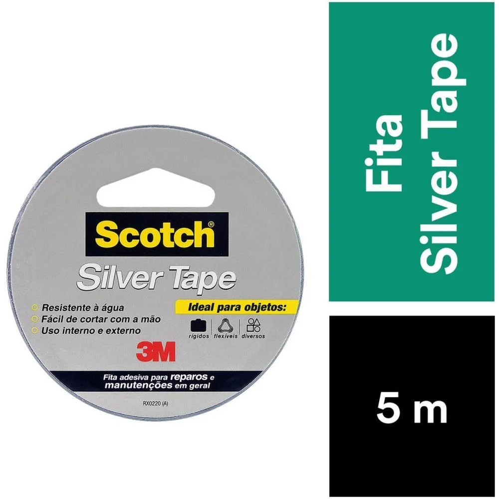 Fita De Alta Resistencia Silver Tape Scotch3939 45Mmx5M 3M - imagem 4
