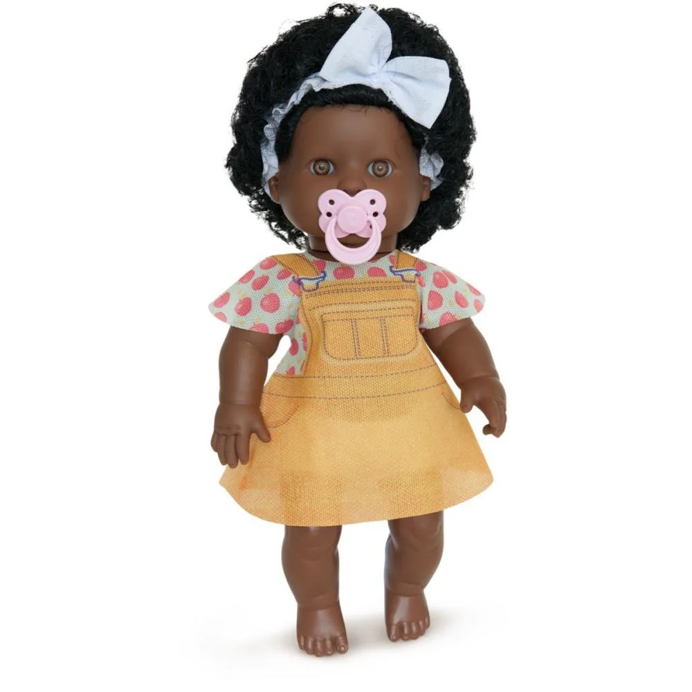 Boneca Danadinha Negra 33Cm Milk - imagem 4