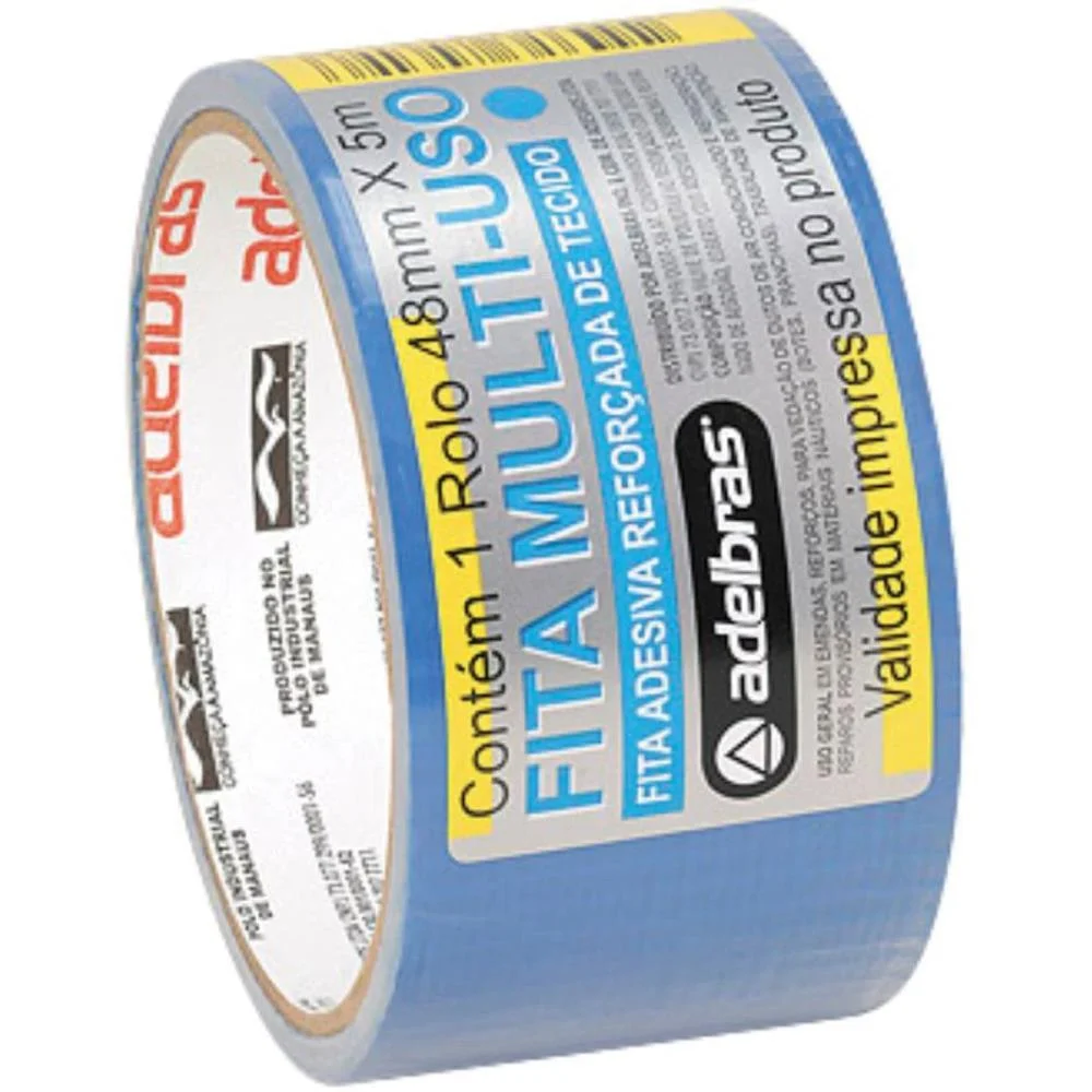 Fita De Alta Resistencia Silver Tape Azul 48Mmx5M. Adelbras - imagem 3