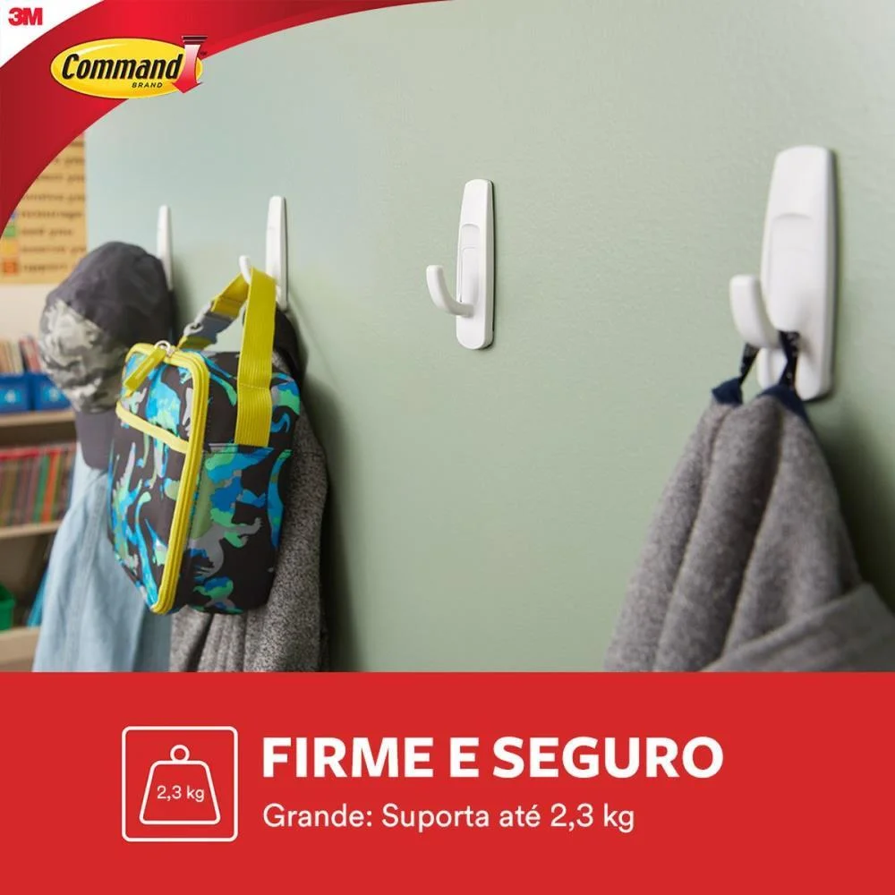 Gancho Plastico Command Grande C/1 3M (Bl.c/01) - imagem 4