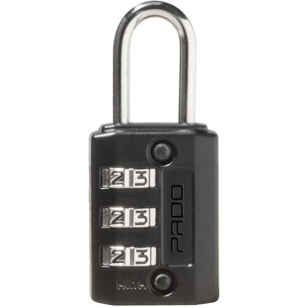 Cadeado Segredo Zamac Preto Sz 20 3 Segredos Pado - imagem 3