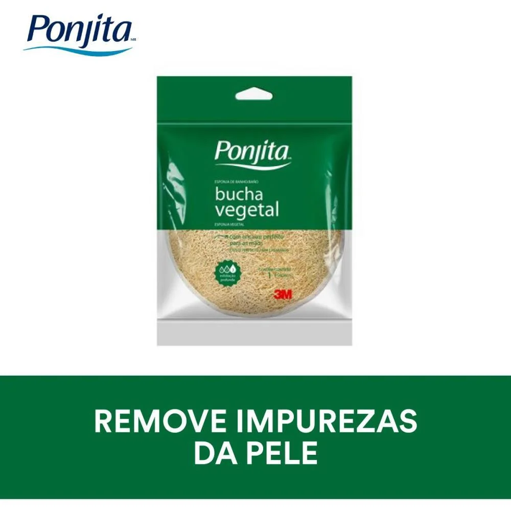 Esponja Para Banho Ponjita Vegetal 3M - imagem 4