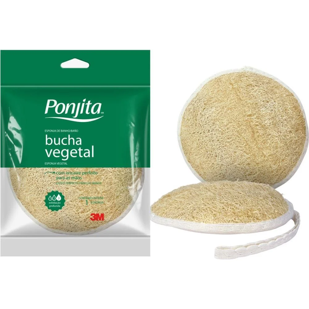 Esponja Para Banho Ponjita Vegetal 3M - imagem 8