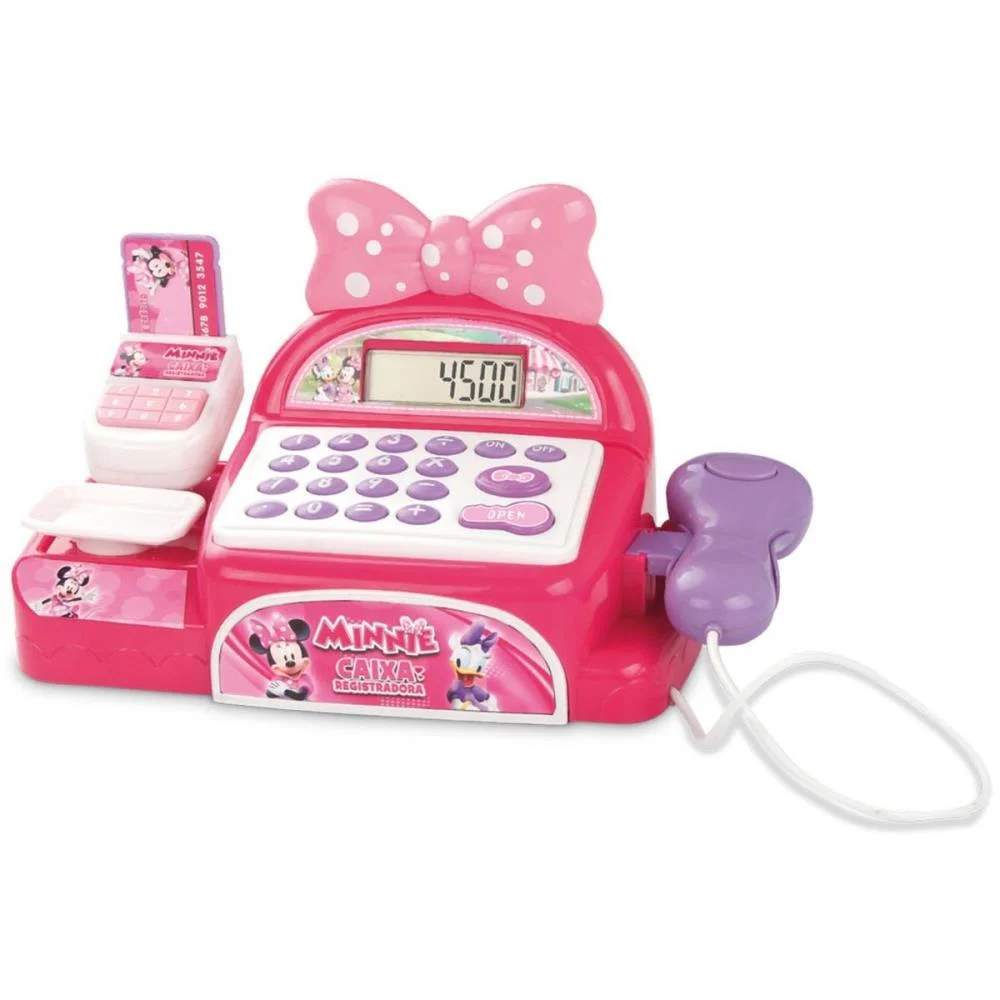 Brincando De Profissoes Caixa Registradora Minnie Multikids - imagem 3
