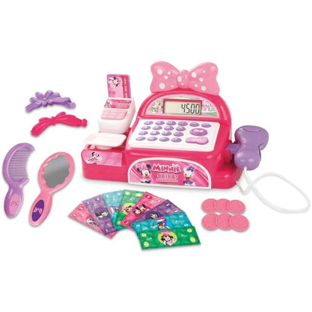 Brincando De Profissoes Caixa Registradora Minnie Multikids - imagem 4