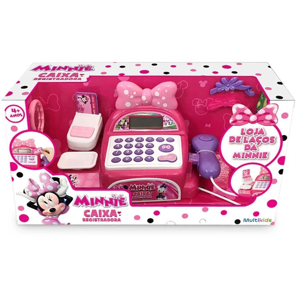 Brincando De Profissoes Caixa Registradora Minnie Multikids - imagem 6
