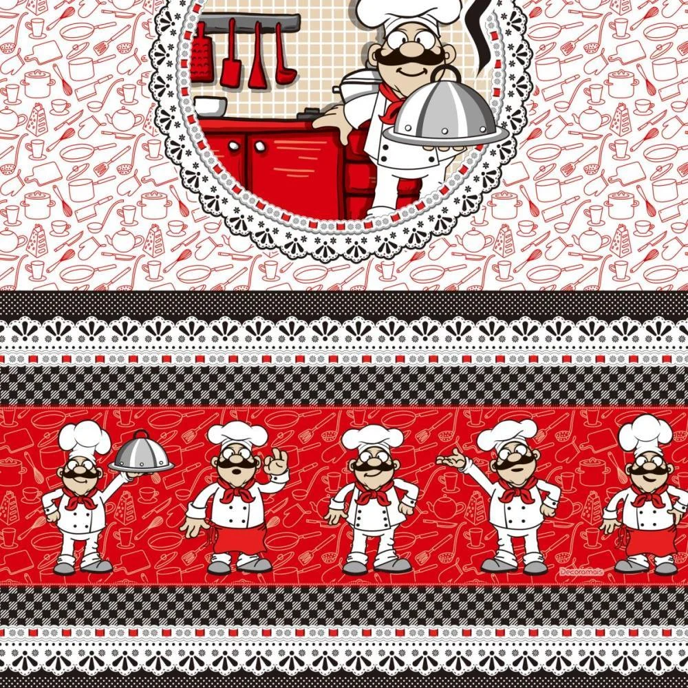Toalha Termica Chef Vermelho 1,40 X 30M. Plastvinil (Rolo) - imagem 4