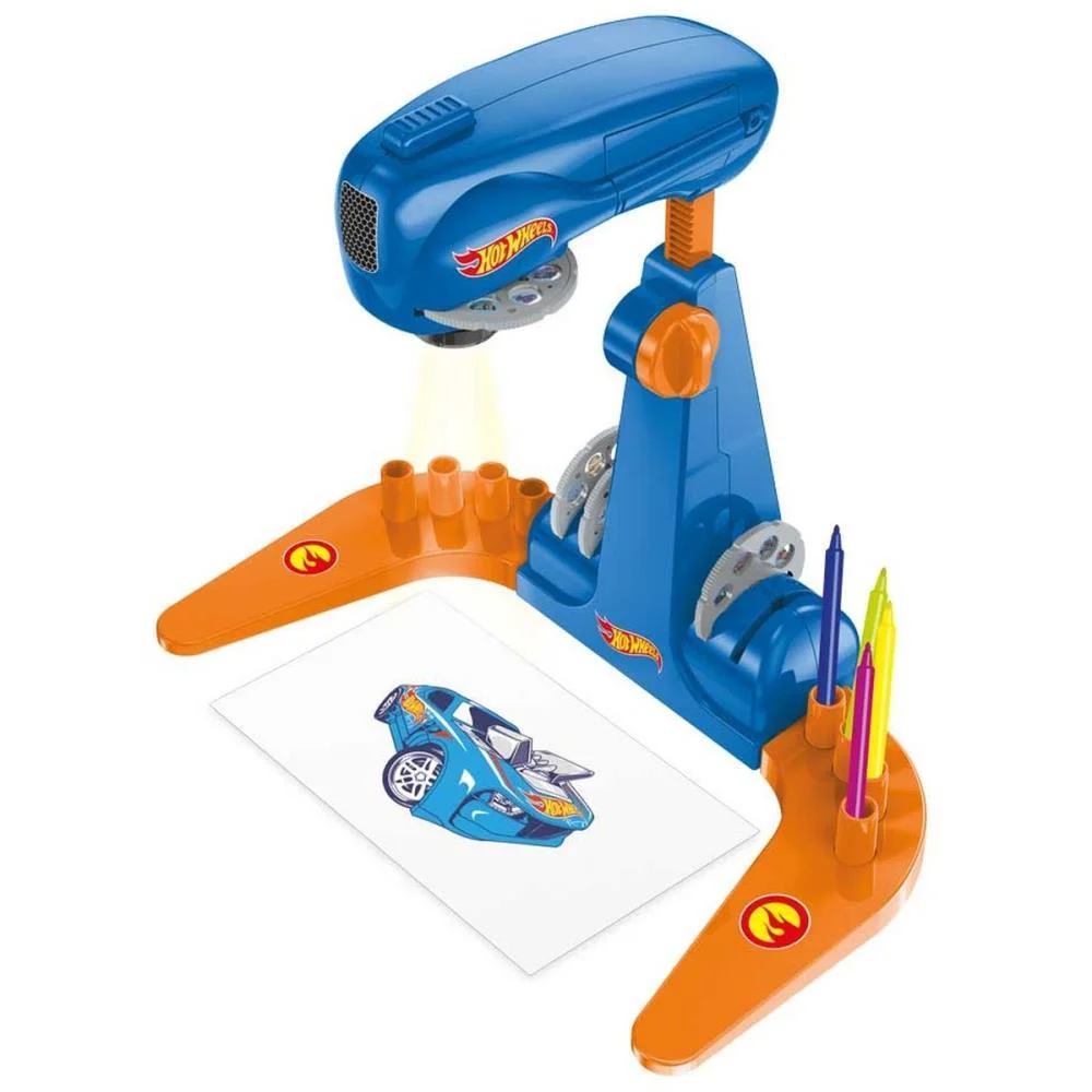 Brinquedo Para Colorir Mesa Projetora Hot Wheels Multikids - imagem 3