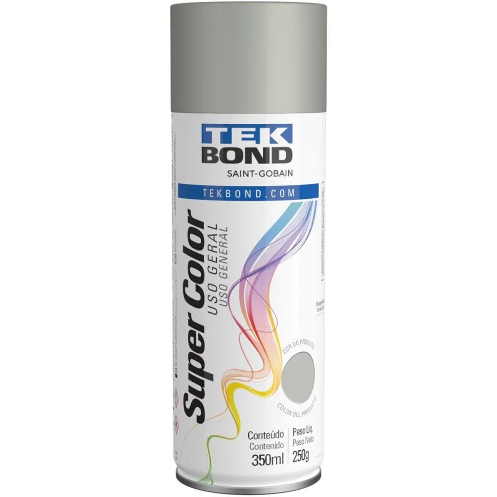 Tinta Spray Aluminio 350Ml/250G Tekbond - imagem 3