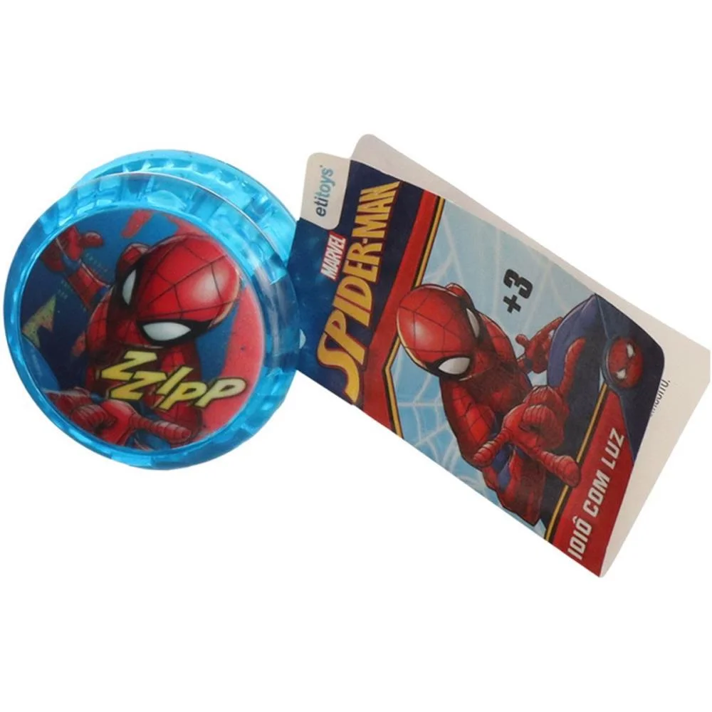 Brinquedo Diverso Spider-Man Ioio Com Luz Etitoys C/ 24 Unidades - imagem 3