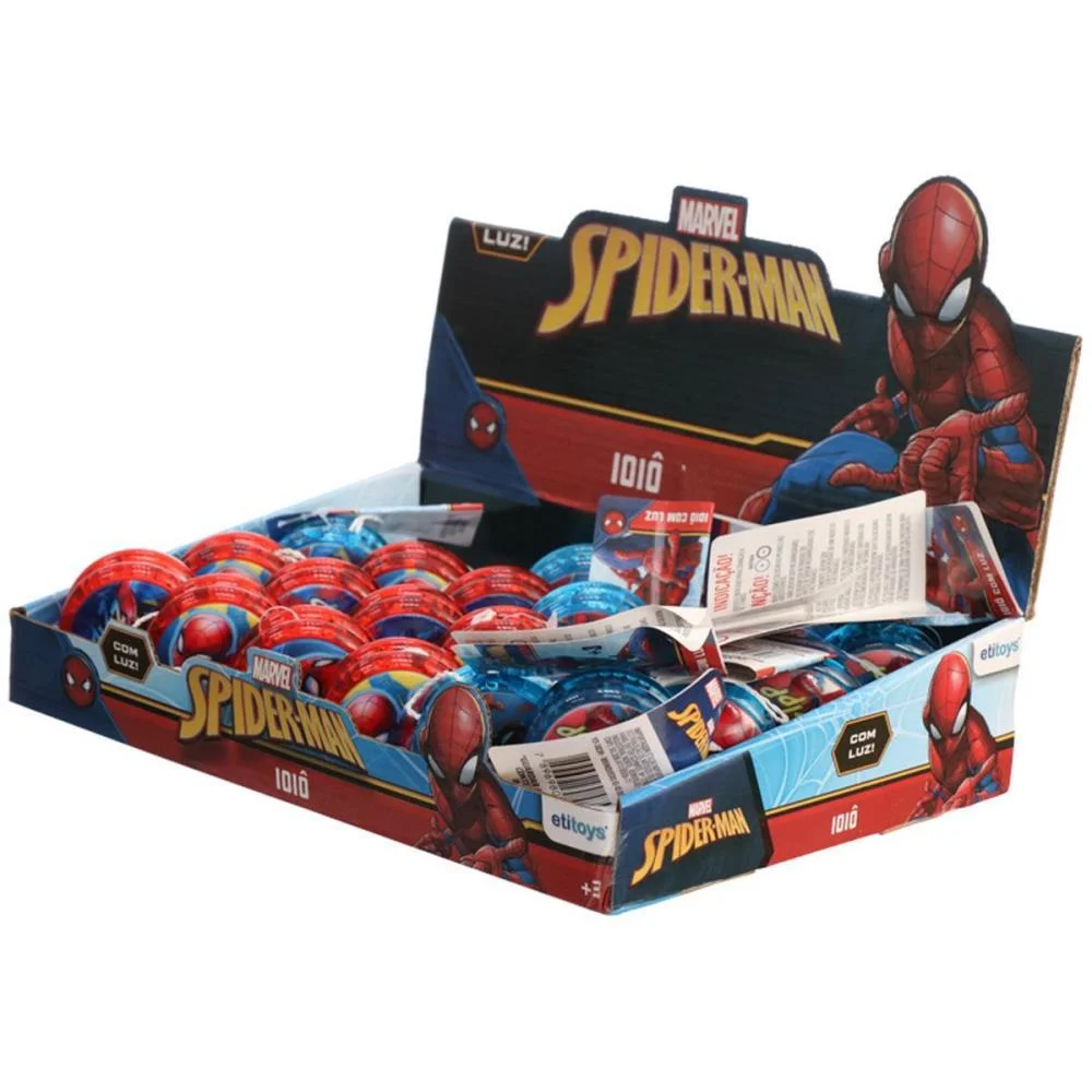 Brinquedo Diverso Spider-Man Ioio Com Luz Etitoys C/ 24 Unidades - imagem 5